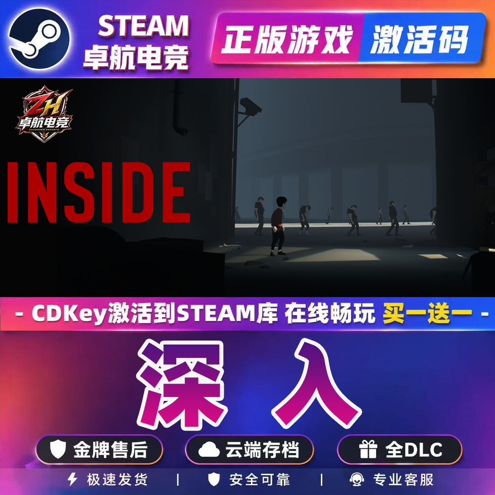 深入 正版Steam激活码CDKey入库全球INSIDE全DLC平台解谜氛围游戏