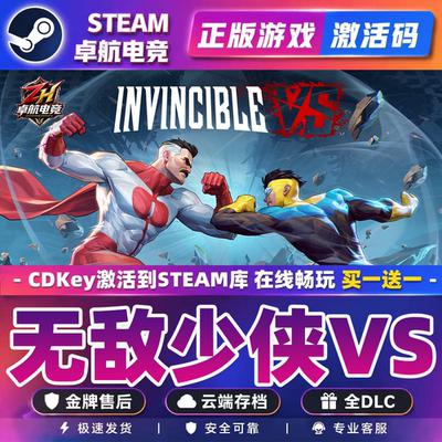 Steam正版无敌少侠VS激活码cdk全DLC激活入库全球区Invincible VS