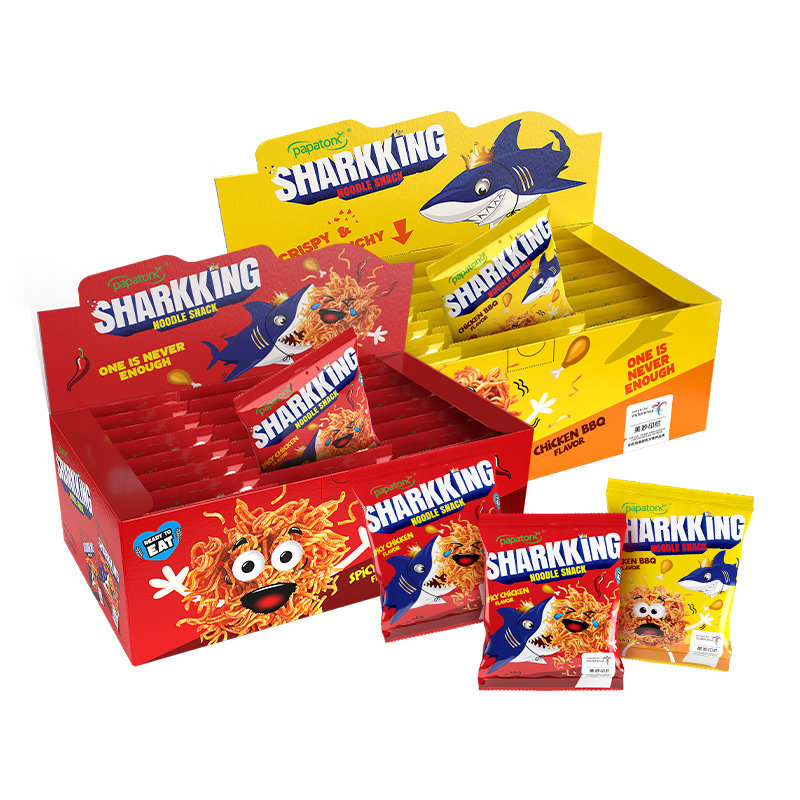 印尼进口啪啪通鲨鱼干脆面休闲零食336g*2