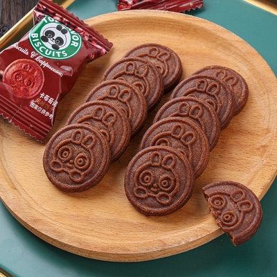 澳门金语卡布奇诺风味饼干生椰拿铁咖啡焦糖味休闲下午茶零食400g