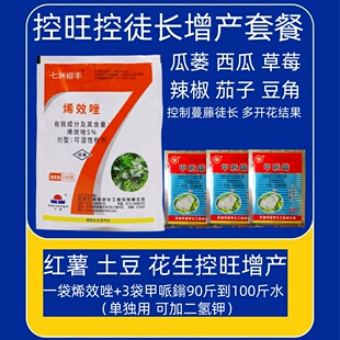 花椒收老药烯效唑甲哌鎓瓜蒌西瓜草莓控徒长控旺控藤蔓增产调节剂