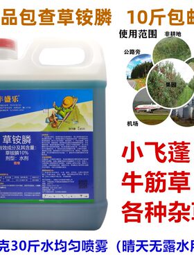 草铵膦牛筋草小飞蓬除草剂