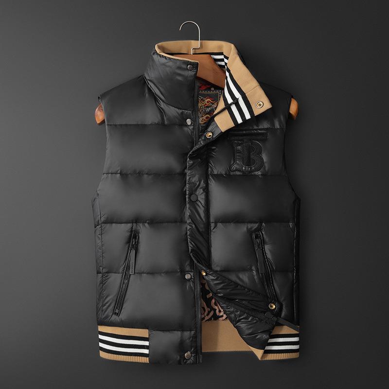羽绒马甲男秋冬季2025新款男装休闲时尚高级感立领潮流保暖背心