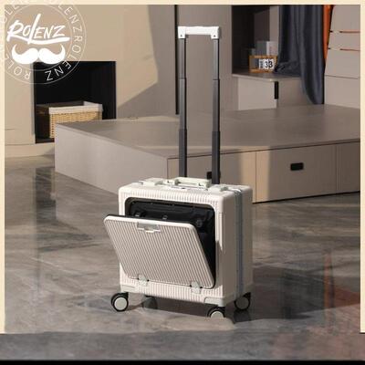 ROLENZ轻奢品牌前置开口小行李登机箱18寸20小型轻便16旅行箱