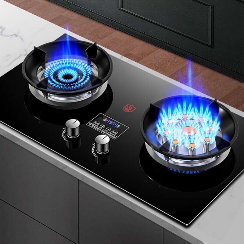 新飞燃气灶双灶家用天然气灶台液化气煤气灶猛火台式嵌入式灶具