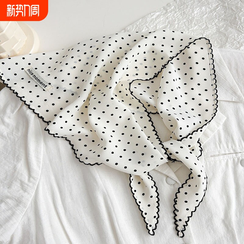 2026新款文艺时尚丝巾三角巾女春秋季薄款头巾领巾百搭高级感外搭