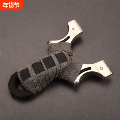 新款高精度大威力成年人专用平瞄不锈钢弹弓扁皮筋8020钢珠金属