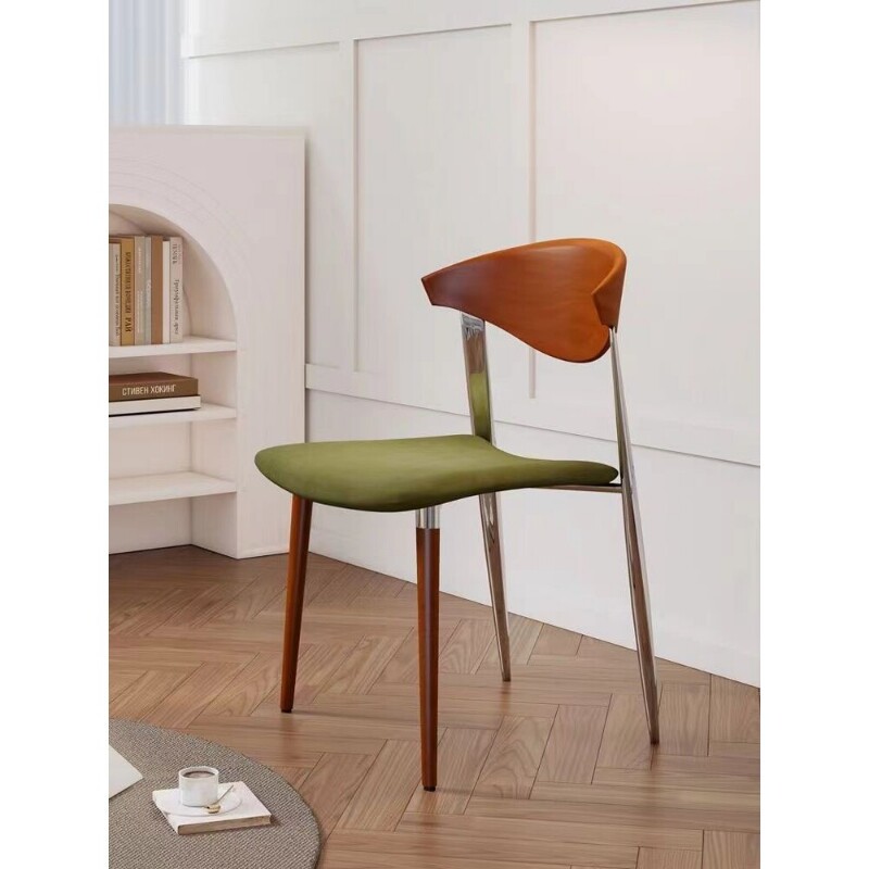 d北欧复古餐椅设计师实木椅子中古单椅书桌椅家用餐桌椅子网红餐