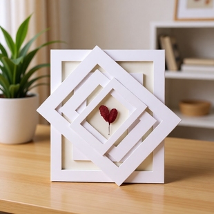 相框白色卡纸框照片摆台挂墙画6寸7寸8寸16寸20寸24寸A3A4寸装 裱