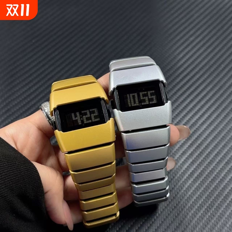 千禧年复古风夜光电子表小众个性Y2K风格怀旧潮流穿搭腕表
