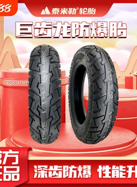 泰米勒轮胎巨齿龙14x2.5真空300-10电动车踏板钢丝胎耐磨防爆轮毂