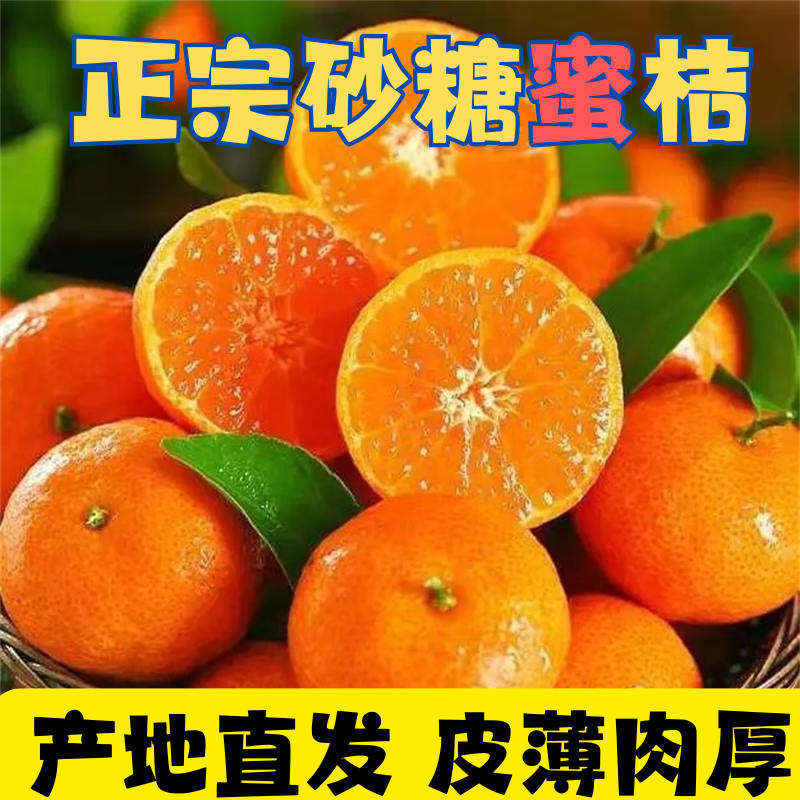 广西正宗砂糖蜜橘沙糖蜜桔爆甜无籽蜜桔超新鲜小橘子水果整箱批发