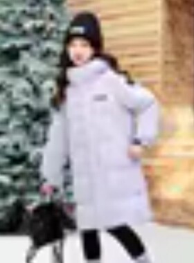 冬季儿童羽绒棉服2025新款棉袄棉衣加绒加厚装中大童长款太空服H5