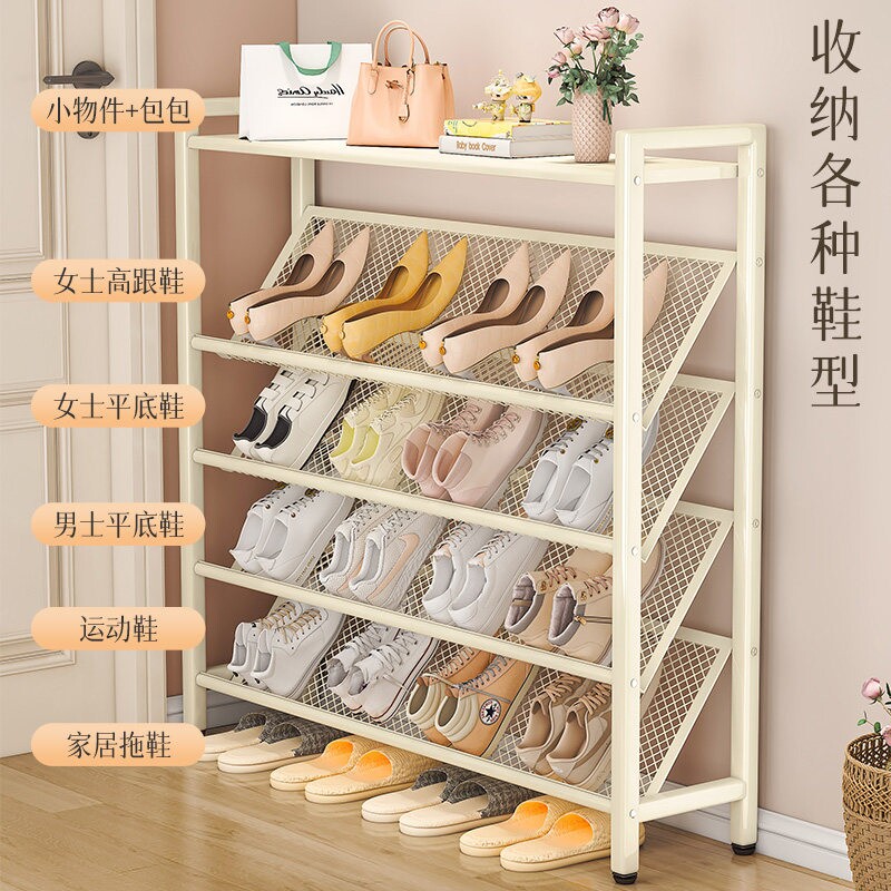 鞋架小窄门口多层家用超薄鞋架子置物架入户简易鞋柜收纳极窄金属