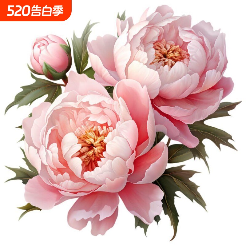 牡丹花遮丑装饰贴纸卫生间马桶浴室室内厨房卧室墙贴防水墙面瓷砖