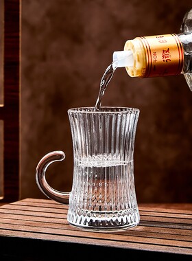 二两白酒杯套装小酒杯子分酒器家用轻奢高档酒具专用一口杯多规格