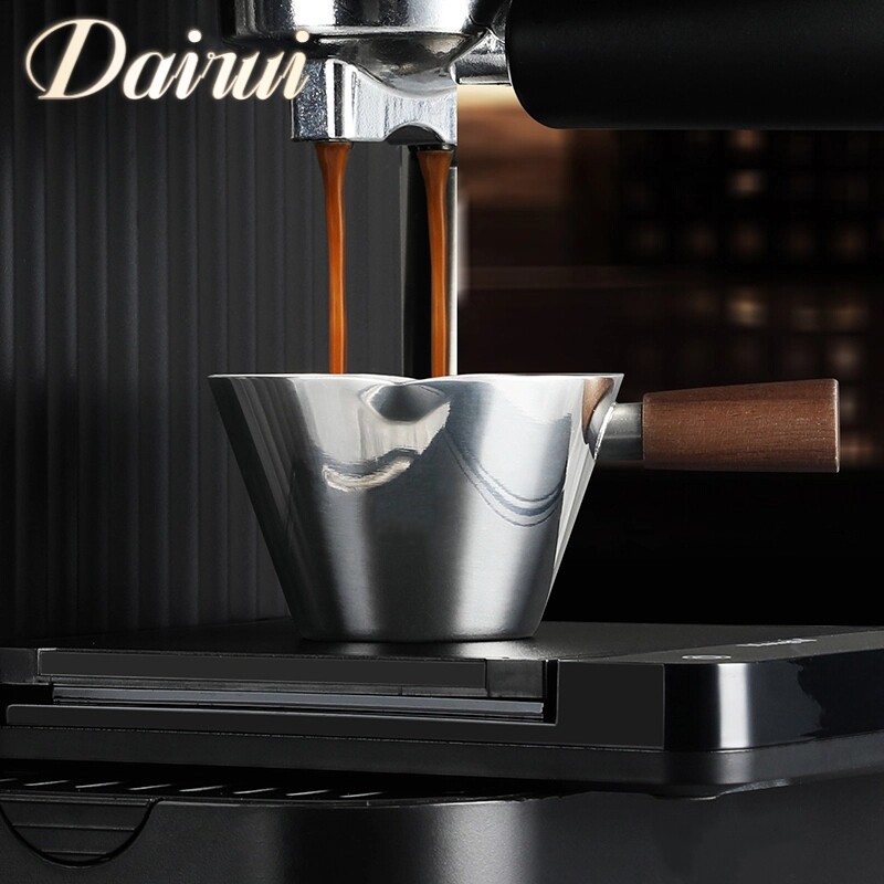 coffee咖啡量杯萃取杯不锈钢带刻度意式咖啡浓缩接液杯100ml盎司图片