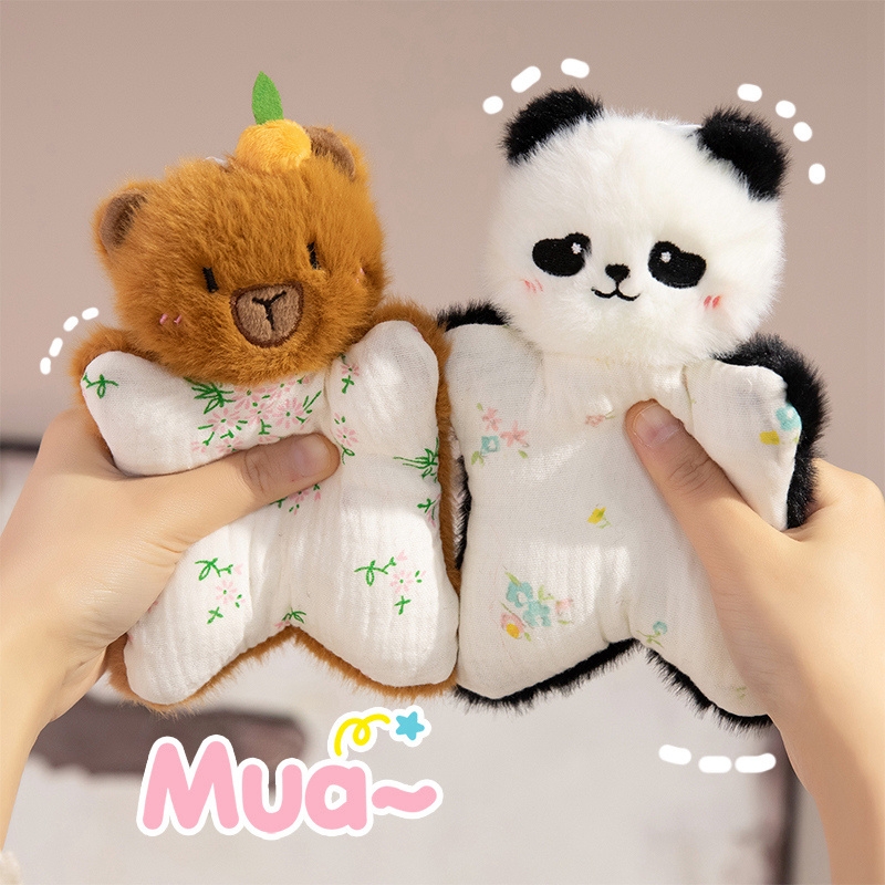 豆袋安抚玩偶兔子公仔捏捏陪伴手偶毛绒玩具娃娃儿童生日礼物女生