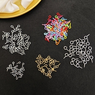 羊眼钉自攻螺丝钉吊环挂钩吊坠diy钥匙扣金属配件彩色羊角钉挂件