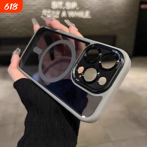磁吸硅胶手机壳适用iPhone15