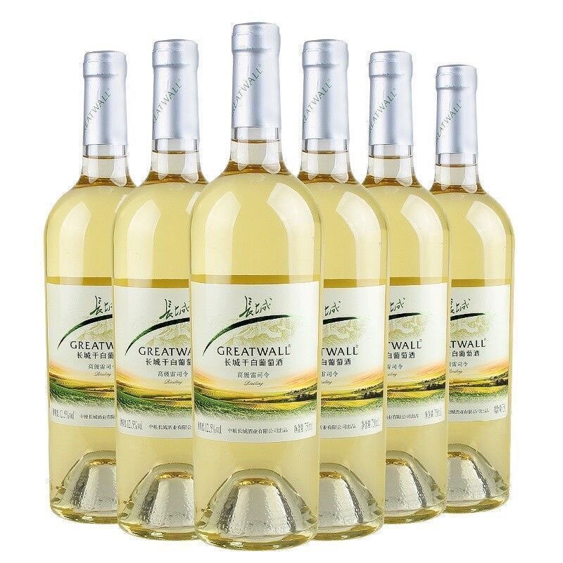 长城干白葡萄酒高级雷司令750ml瓶装多规格