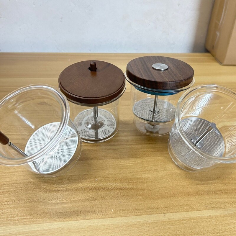 全玻璃飘逸杯茶叶过滤器茶滤高硼硅耐热玻璃内胆304不锈钢滤网