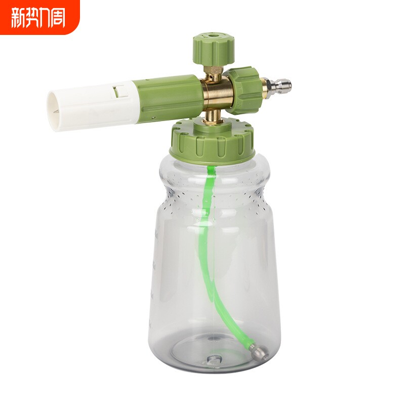 洗车机PA泡沫壶洗车泡沫大嘴喷壶高压雪花台州水枪扇形快插打沫泵