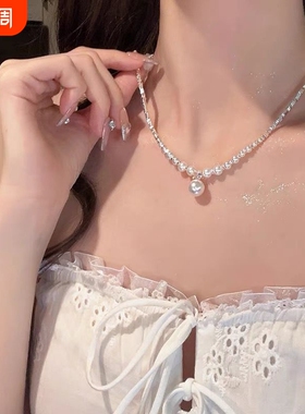 2026项链女轻奢小众高级感锁骨链气质温柔百搭毛衣链