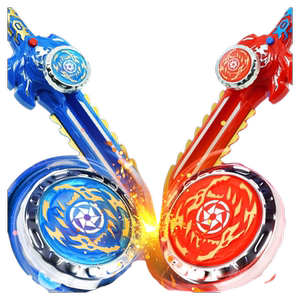 发光陀螺玩具男孩礼物飓风剑型旋儿童魔幻对战斗宝剑圣剑剑神合金