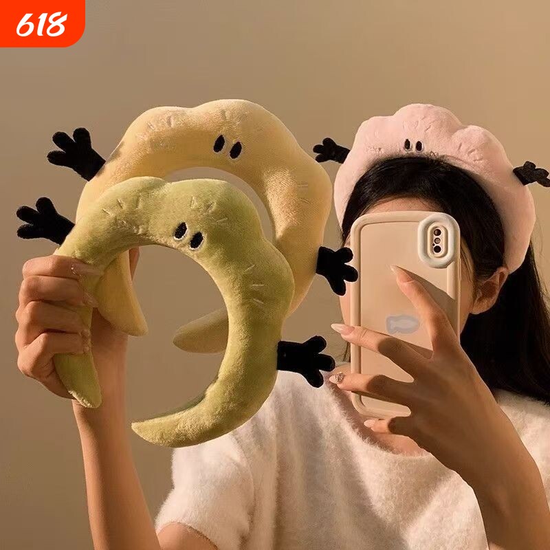 可爱搞怪毛绒发箍女款秋冬头箍发卡洗脸敷面膜洗漱专用束发带头饰