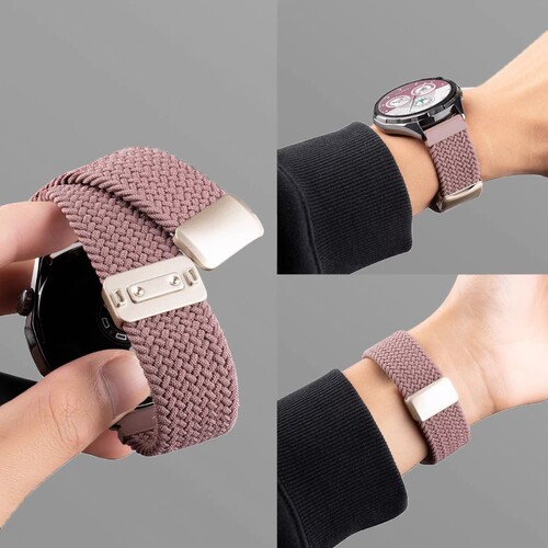 适用华为GT5表带新款gt6/watch5手表4/3pro男腕表GT4运动透气22mm尼龙编织GT3磁吸ultra女智能高级秋冬腕表带