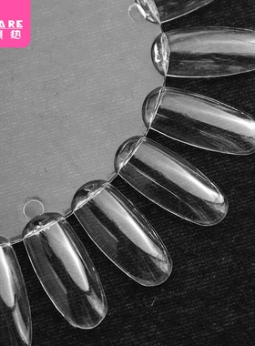 美甲色卡AC1SQ0-0802-指甲油色板打版样品板试色指甲片展示板椭