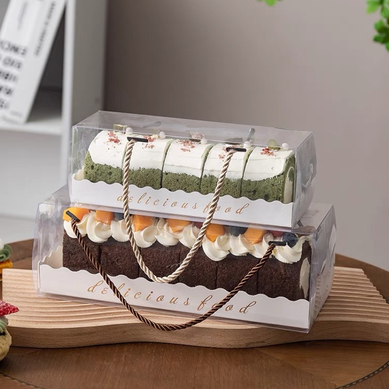 手提蛋糕卷包装盒手提绳包装盒