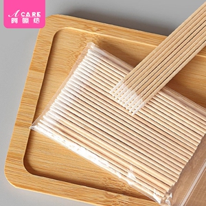 棉签/纹绣AA1SQ0-单头棉棒尖头口红卸妆木棒便携式修眉化妆工具