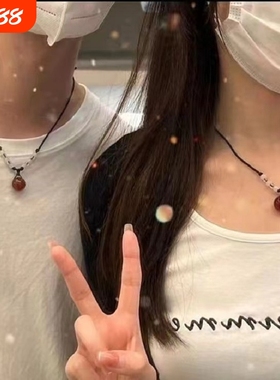 编织相思豆项链转运珠王维诗里的吊坠送闺蜜情侣礼物