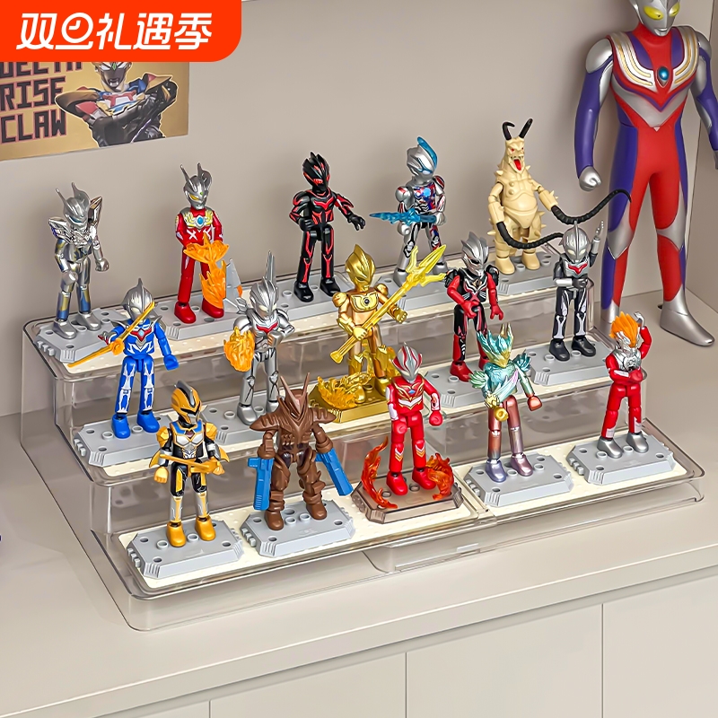 布鲁可专用展示盒伸缩手办架