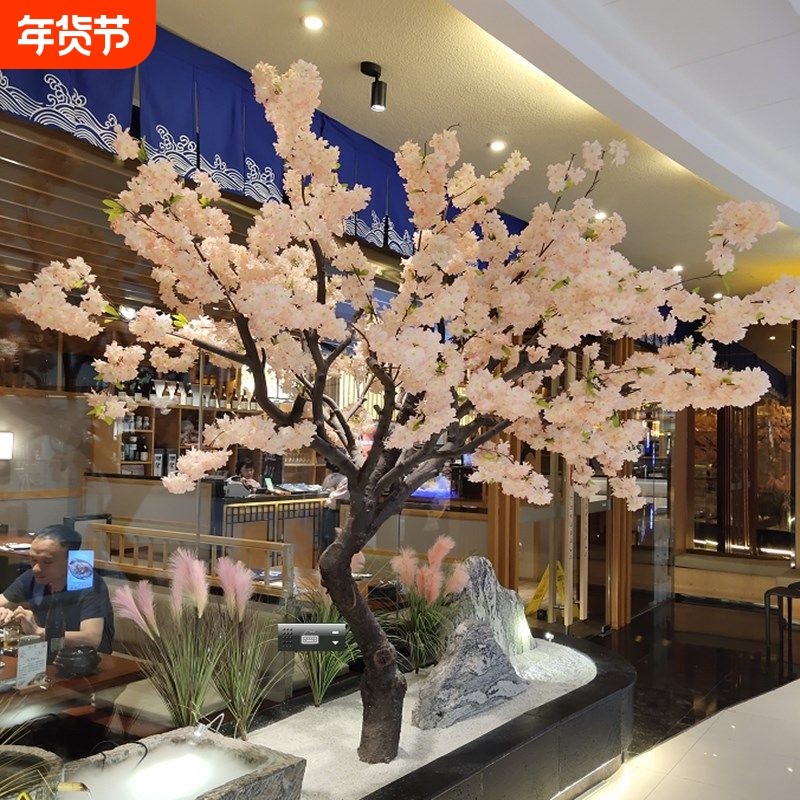 仿真樱花树假树大型植物桃花树梅花树许愿树大堂商场装饰客厅落地