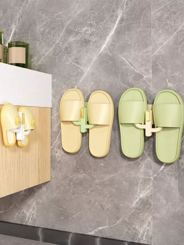 Тапочки для ванной комнаты, освобождение от ударов по подвесным полкам, настенная туалетная стена туфли на стенах, туалет хранения, крючок