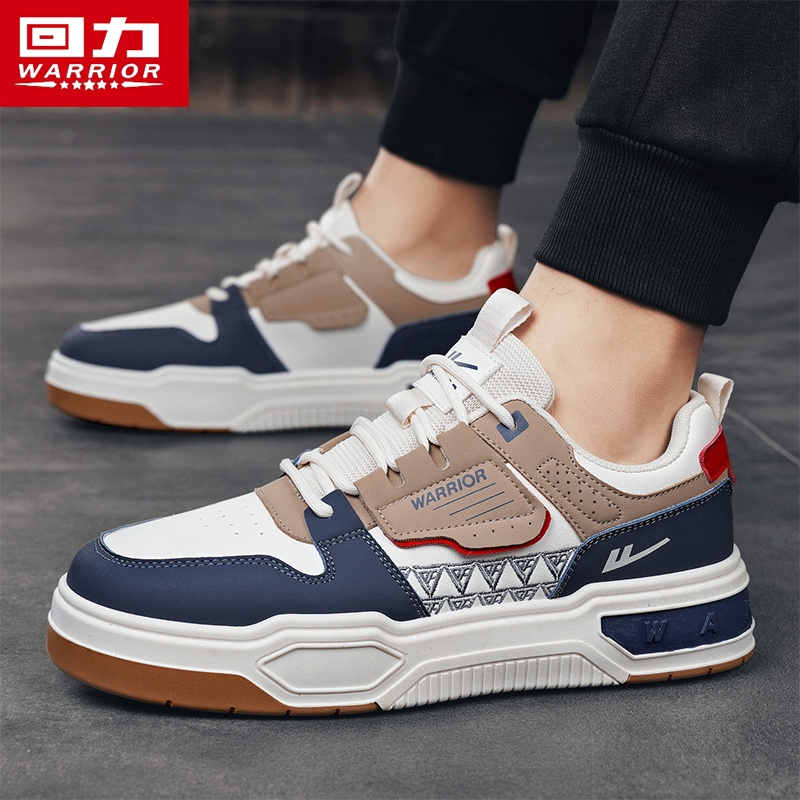 回力男鞋2025新款厚底休闲鞋百搭拼色系带运动鞋青少年潮鞋