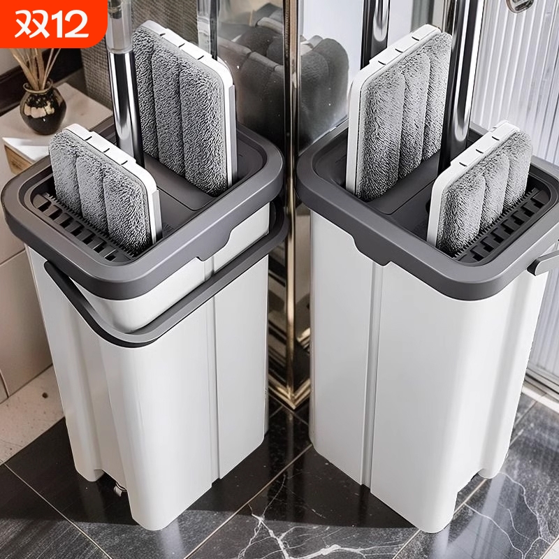 2024新款平板拖把家用一拖净免手洗懒人水桶一体墩布拖布拖地神器