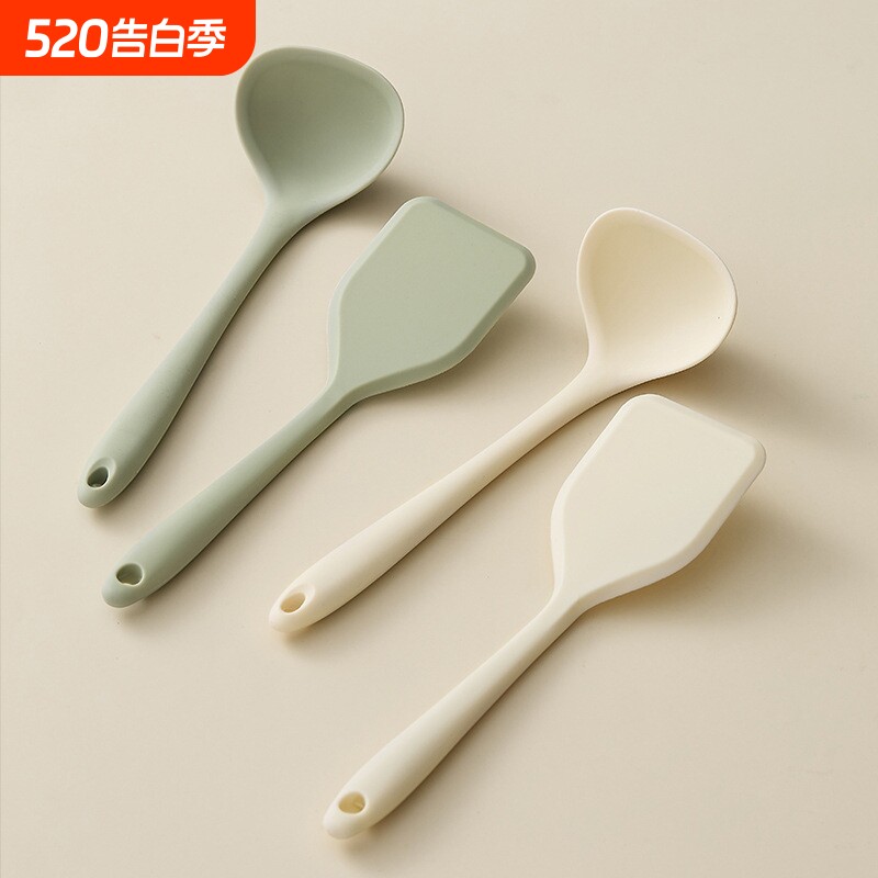 锅铲迷你硅胶铲小号婴儿宝宝辅食工具汤勺家用不粘锅炒菜铲子厨具