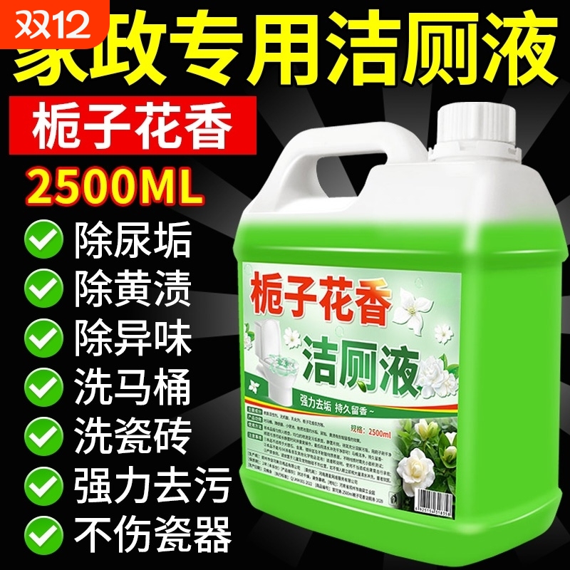 洁厕灵强力除垢除臭清香型液洗马桶厕所清洁剂去黄大桶栀子花去污