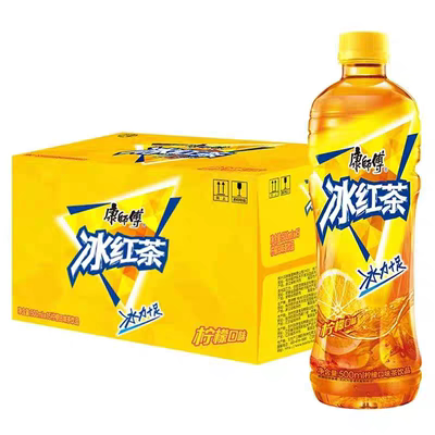 康师傅冰红茶饮料500ml*15瓶装调味茶整箱批发绿茶饮品茉莉口味