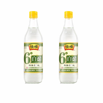 恒顺6度白醋500ml镇江白醋炒菜烹调 凉拌 蘸料醋腌制泡菜腌菜食用