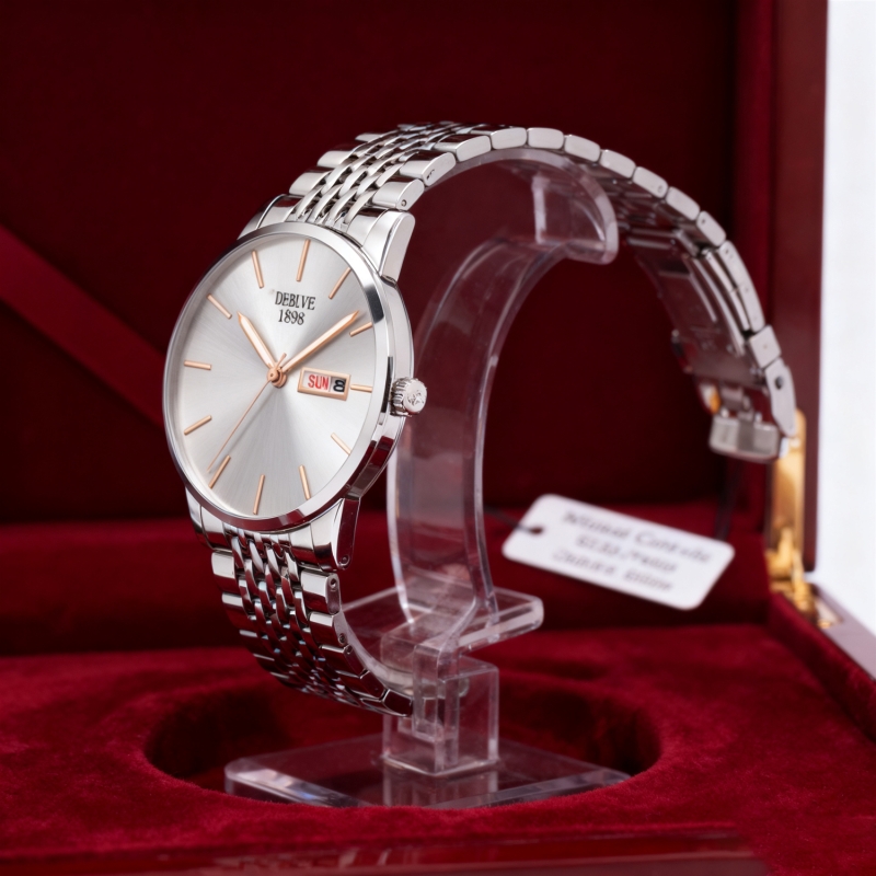 手表男款机械风全自动防水高级感全自动男表数字双日历防水腕表男