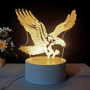 饰灯 网红爆款 动物世界3D小夜灯节日氛围灯 生日礼物装 触摸遥控款