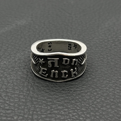 ODEKcody sanderson个性霸气戒指925复古潮牌欧美小众嘻哈男戒女