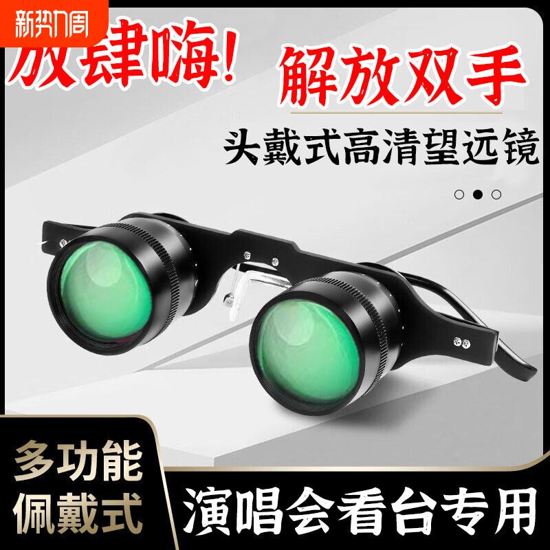 望远镜演唱会可佩戴头戴式眼镜高倍高清专业级音乐舞台话剧院神器