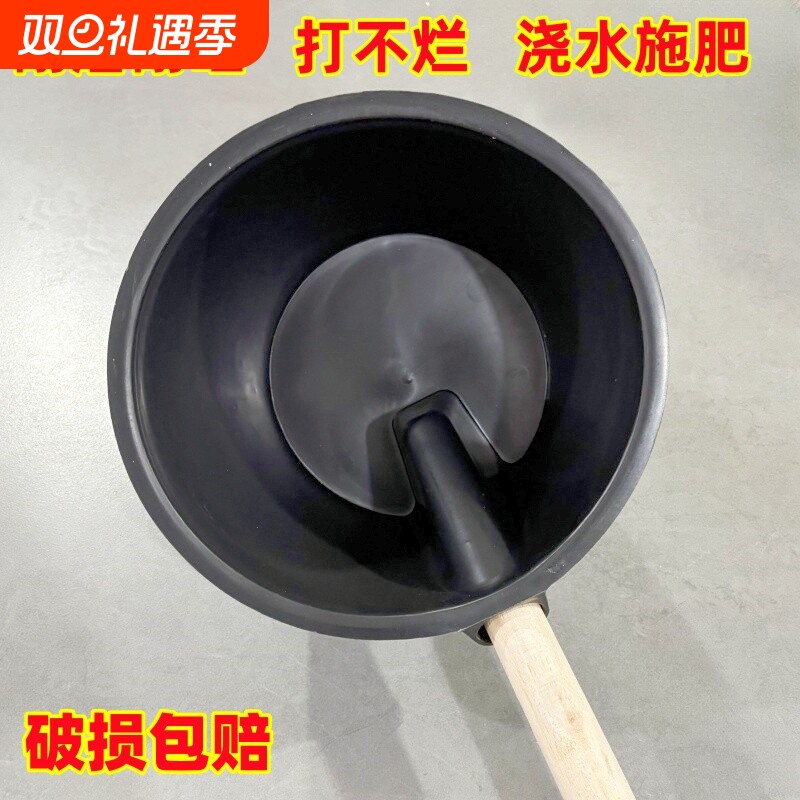新款农用工具粪瓢长柄水瓢浇水灌溉加厚熟胶牛津材质水舀子牛筋
