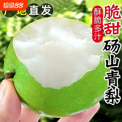 安徽砀山梨新鲜水果皇冠梨当季翠冠梨香酥脆蜜早雪梨整箱包邮